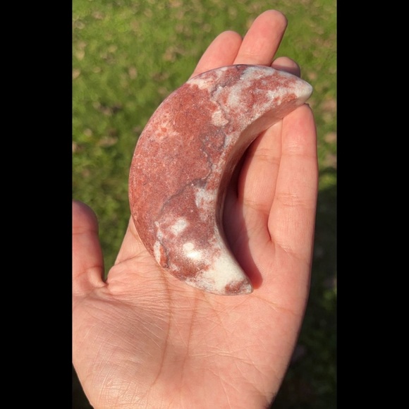 (RELISTED) ✨ HP ✨ Red Jasper ✨ Moon Carving ✨ - Picture 5 of 7
